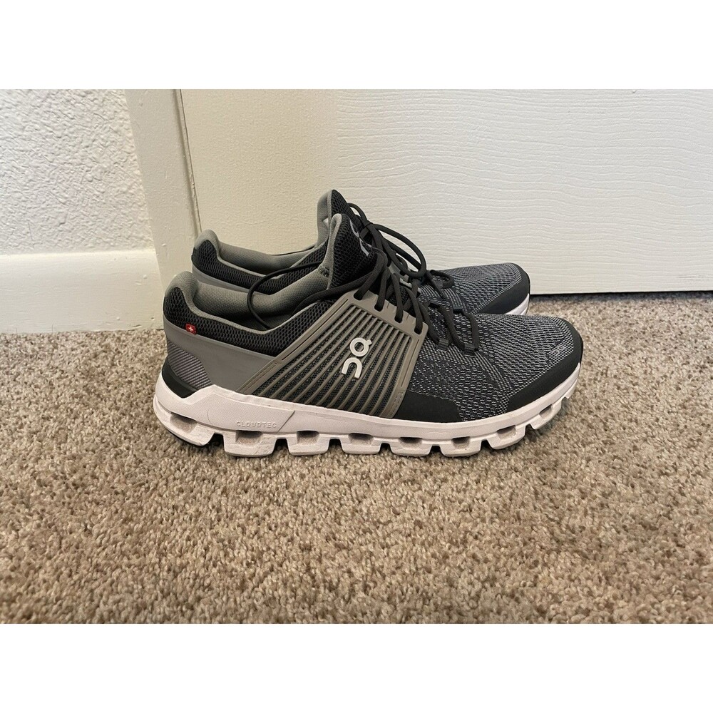 On Cloud Running Shoes Mens Size 9  Gray Mesh CloudTec Sneakers Athletic